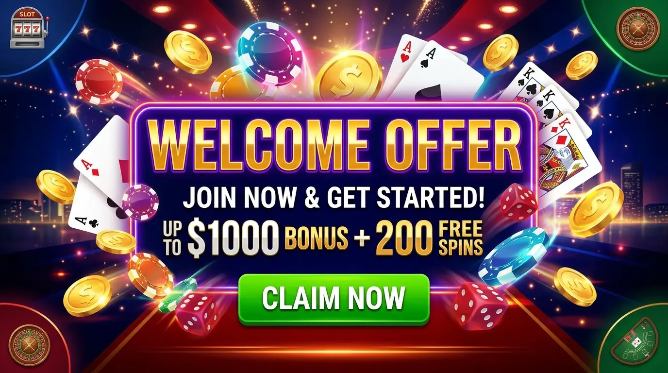 Mega casino welcome offer